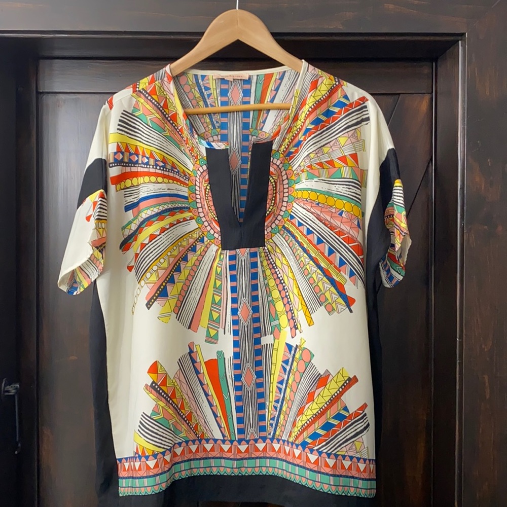 Gibson & Latimer Ethnic Print Blouse